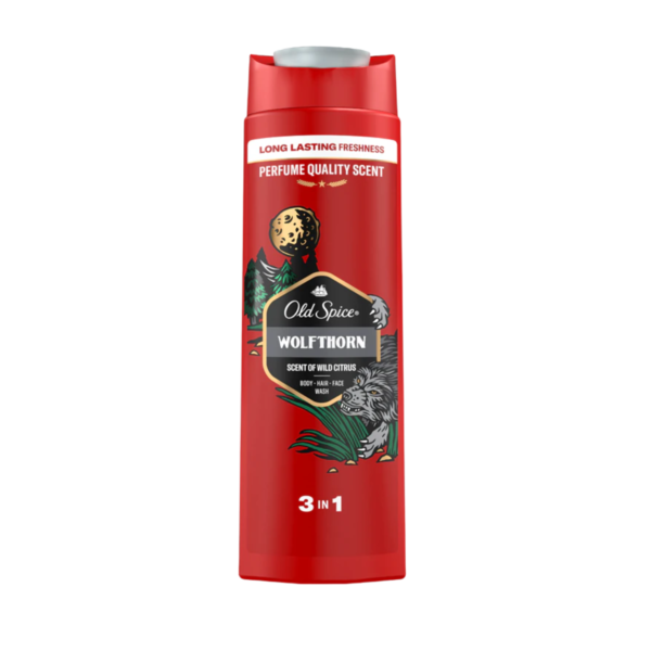 Old Spice Wolfthorn – Gel Douche 3-en-1
